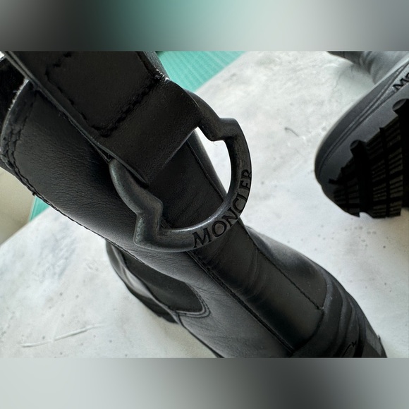 99% new Moncler Leather Chelsea Boots - Picture 6 of 9